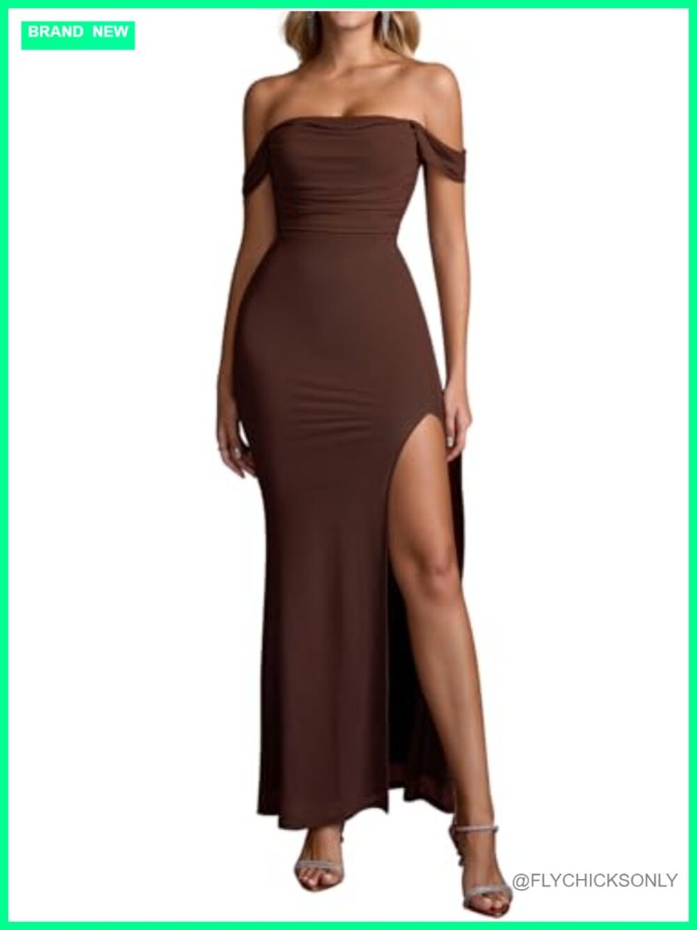 Off Shoulder Corset Maxi Dress Wedding Guest Formal Long High Split Floral